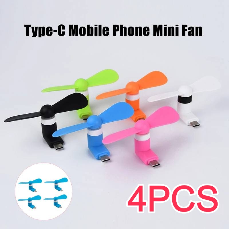 Micro Usb Cable - 4/2/1개입 타입-C 미니 휴대용 마이크로 팬,