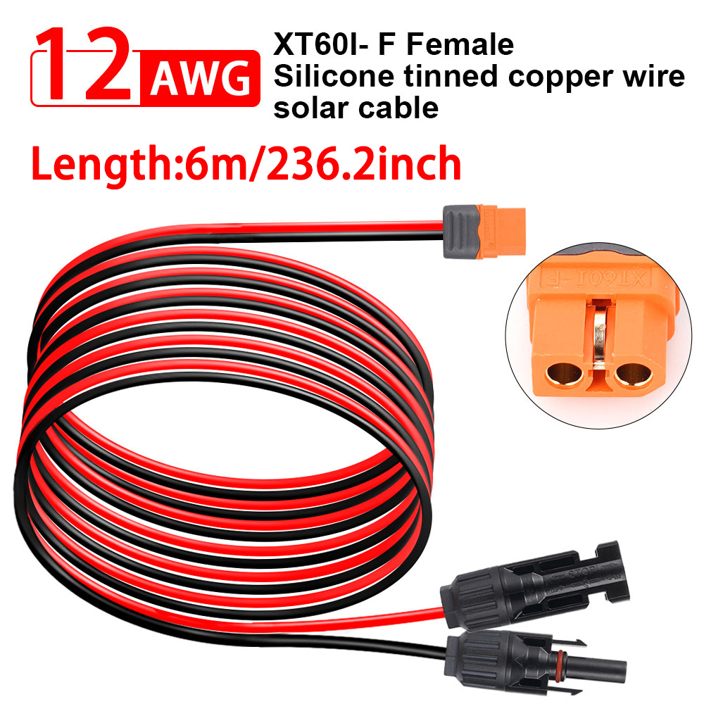 Ipex Connector - 1/2/3/6M XT60 12AWG XT60i-F 여성형 커넥터