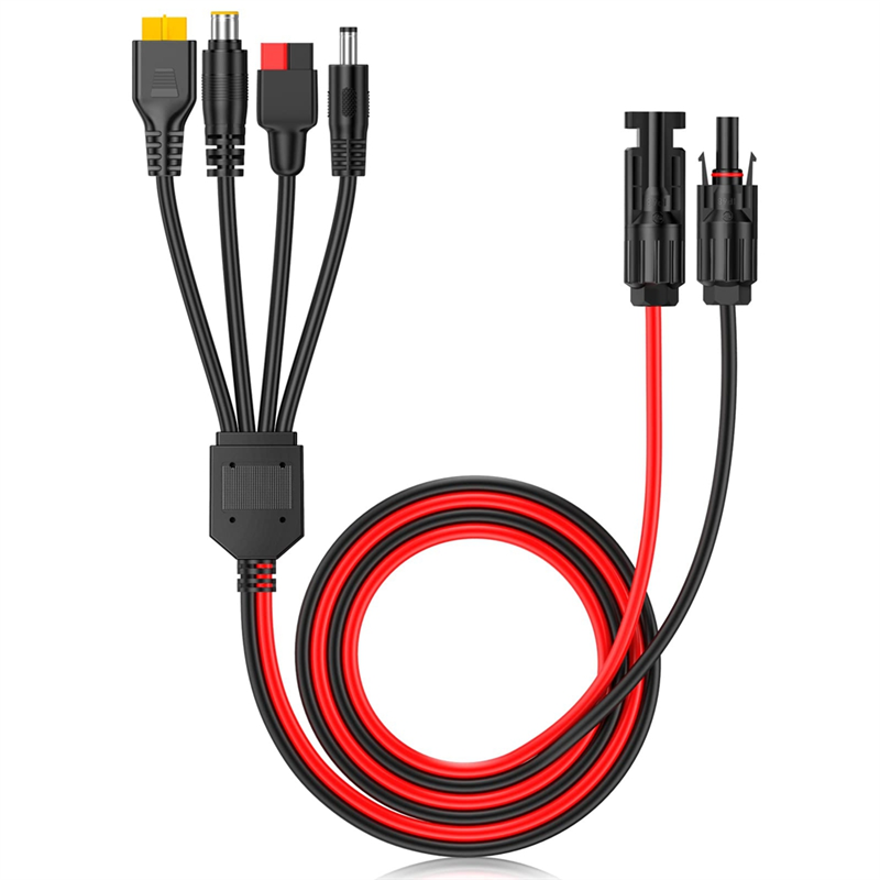 Ipex Connector - A01F-4-In-1 솔라 패널 커넥터 연장 케이블