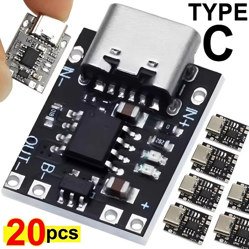 Li Ion Charger Module - 1/10/20PCS 보호 기능이 있는 3.7V 리튬