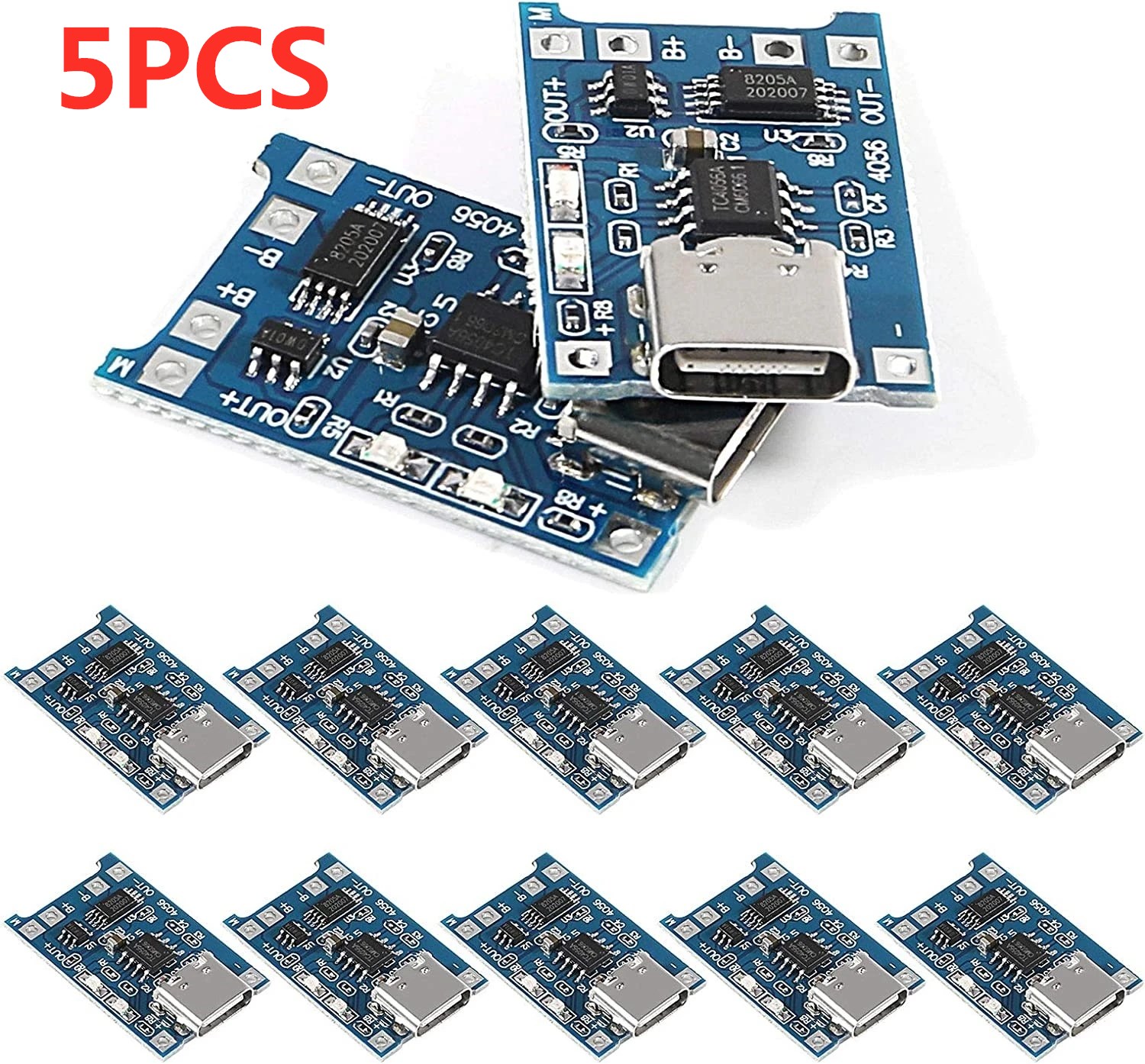 Tp4056 Module - 2/5PC Type-C 마이크로 미니 5V1A 18650