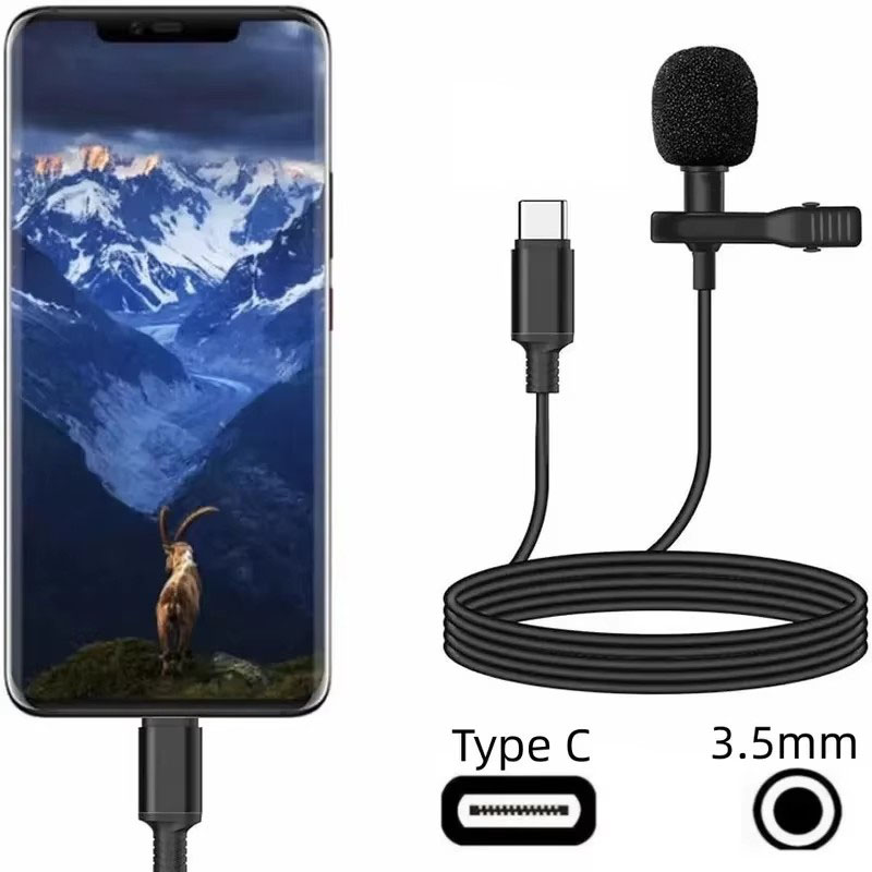 1-5개 휴대용 USB 미니 라발리에 마이크 /3.5m - Usb C Cable 리뷰 및 가격
