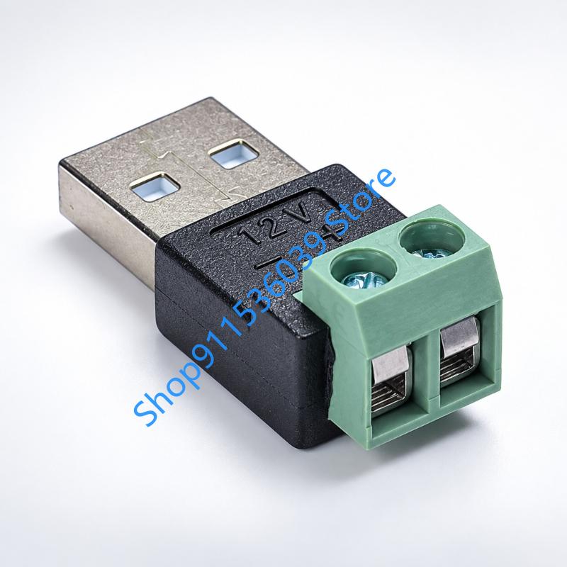45BB 9V 12V USB 2.0 유형 A 남성-2  - Screw Terminal Block 리뷰 및 가격