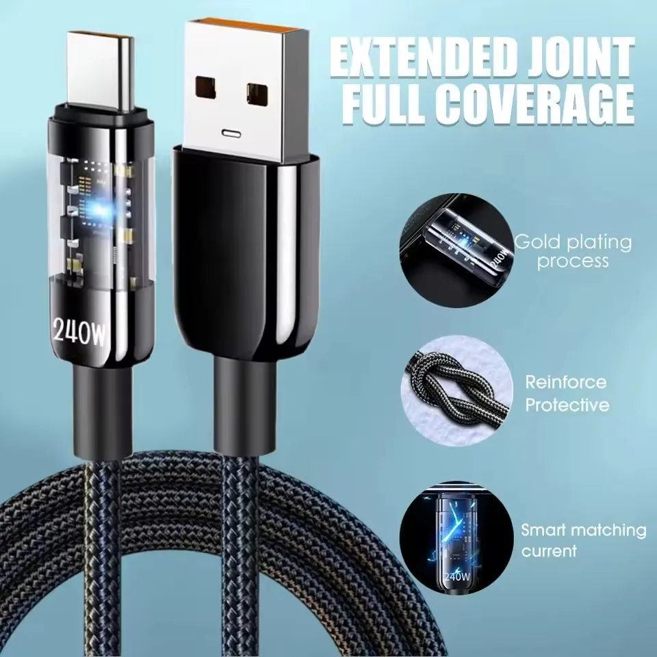 삼성, 샤오미, 화웨이, 아너 기기용 240W 나일론  - Usb C Cable 리뷰 및 가격