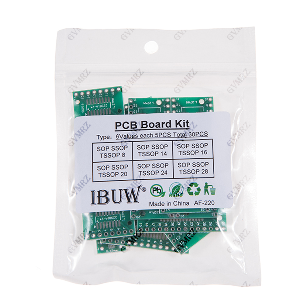 30PCS 6가지 값 SOP SSOP TSSOP PCB - Pcb Prototyping Board 리뷰 및 가격