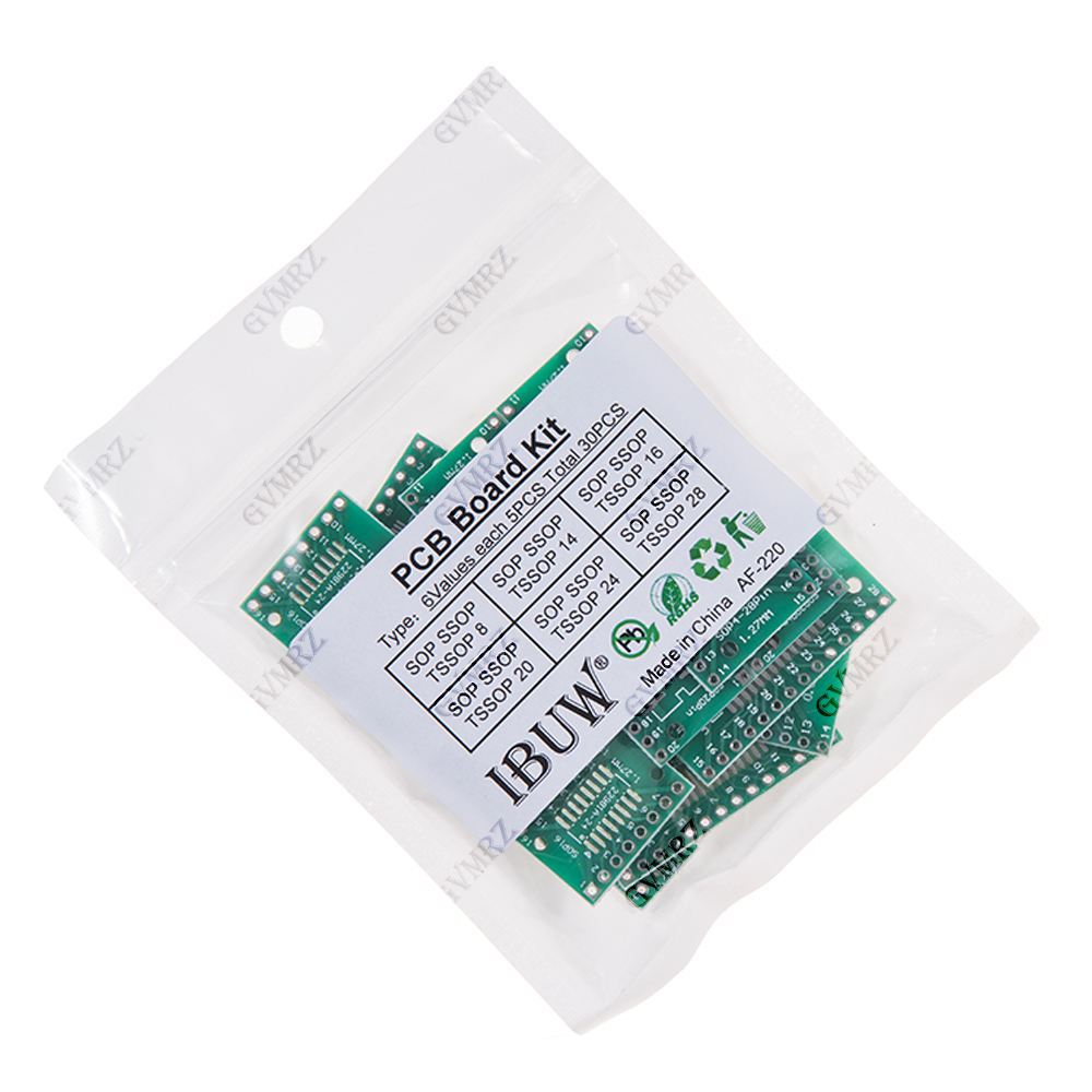 30PCS 6가지 값 SOP SSOP TSSOP PCB - Pcb Prototyping Board 리뷰 및 가격