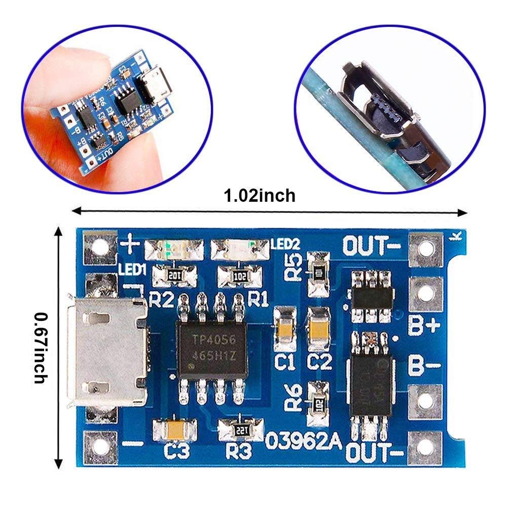 2/5PC Type-C 마이크로 미니 5V1A 1865 - Tp4056 Module 리뷰 및 가격