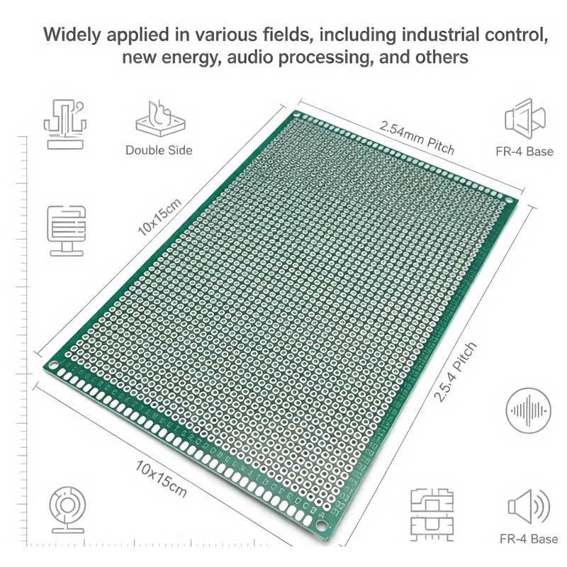 1개, 100x150mm 크기의 양면 범용 PCB 프로 - Pcb Prototyping Board 리뷰 및 가격