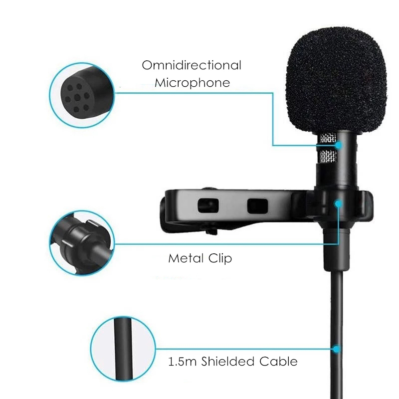 1.5m 미니 휴대용 라발리에 마이크 콘덴서 클립온 라 - Usb C Cable 리뷰 및 가격